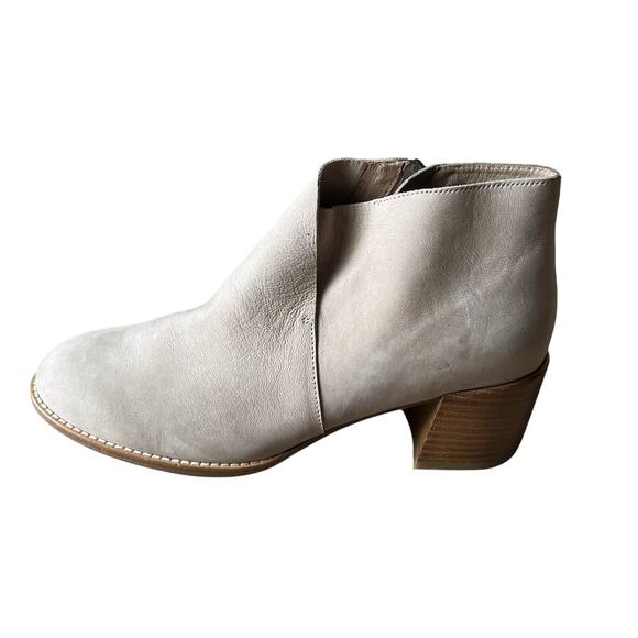 Eileen Fisher Melrose Nubuck Leather Block Heel‎ Booties Women's Size 10 - Picture 6 of 11